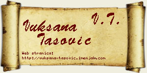 Vuksana Tašović vizit kartica